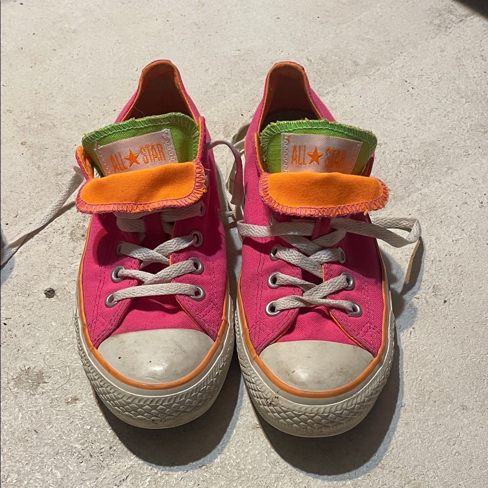 All Star Kids Pink and Orange Sneakers